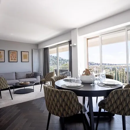 Apartment Panorama - Piscine, Vue Mer, Parking, Clim Cannes